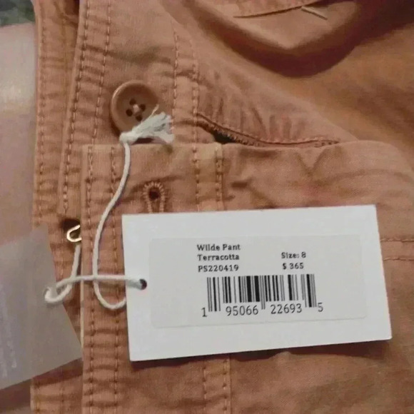 SALE NWT Ulla Johnson Wilde Pants Terracotta Size 8 - Picture 3 of 5